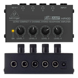 Amplificador Auriculares Behringer Ha400 Micro Amp 4ch 