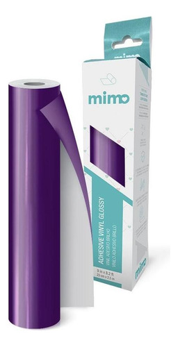 Adesivo Vinil Brilho Roxo Mirtilo Mimo - 23 Cm X 2,5 M