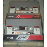 2 Cassettes Tdk D-c60 [de Los 80's. Probados. Buen Estado]