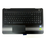 Palmrest C/teclado Iluminado Hp 15-au 15-aw 856035-001 Negro