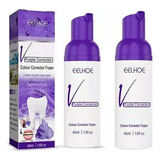 2 Peças De Creme Dental Roxo Clareador De Dentes Para Produt