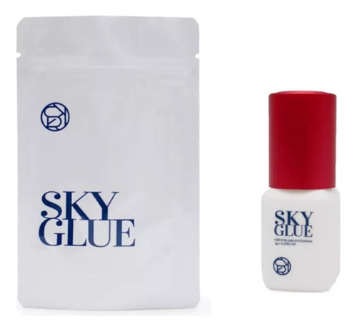 1 Cola Sky S+glue Alongamento De Cílios Fio Volume Russo Red
