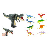 Dinosaurio Zazadino Zaza Juguete Con 8 Pequeños Dinosaurios