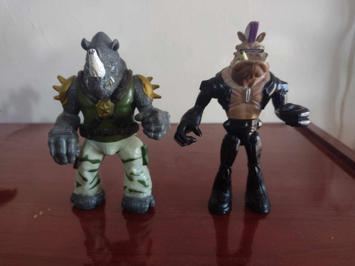 Lote Figura Bebop + Rockstaedy Viacom Playmates 2014 Tmnt 