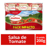 Pack Salsa De Tomate Malloa Italiana 6 Un De 200 G