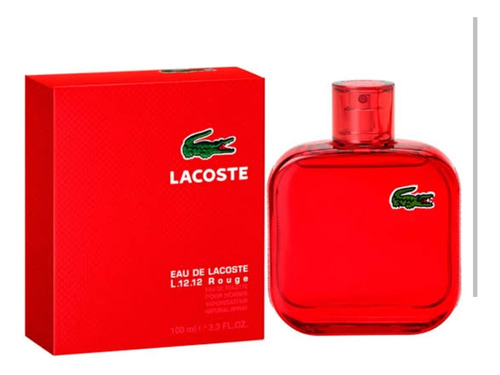 Perfume Lacoste L.12.12 Rouge Edt 100 Ml