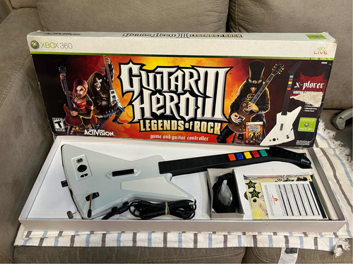 Guitarra Guitar Hero Iii Para Xbox 360 Original Completa