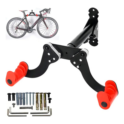 Soporte de Pared para Bicicleta Colgador de Bicicleta Ajustable con Gancho Tornillo, Percha de Bicicleta Portabicicleta Metal Horizontal Soporte Plegable Mural para Bicicleta Montaña Garaje Casa Hogar | MercadoLibre