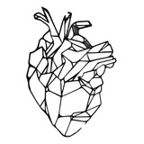 Corazón 2d - Decoración Para Pared - Oficina Consultorio