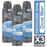 Desodorante Dove Men Cuidado Total Pack De 3 Unidades