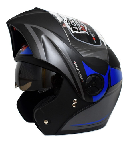 Cascos Moto Ich Abatible Certificados Doble Visor 