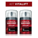 Crema Antiarrugas Para Hombre, Men Expert Vitalift (2-pack) Tipo De Piel Normal