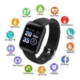 Smart Watch Smartwatch D13 Bluetooth Android/ios Color De La Carcasa: Negro, Color De La Correa: Negro, Color Del Bisel: Negro