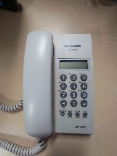 Teléfono Fijo Panasonic Kx-t7703 Blanco