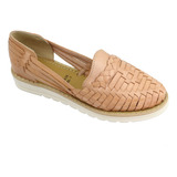 Zapatos Sandalias Huarache Artesanal Piel Color Tan 3120