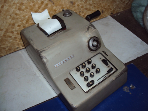 Maquina Somar Calculadora Olivetti Manual Antiga,funcionando