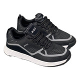 Tenis Calzado Hugo Boss Con Logo Lateral Hombre