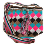 Mochila Wayuu Mediana De Diseño O Colores Original 