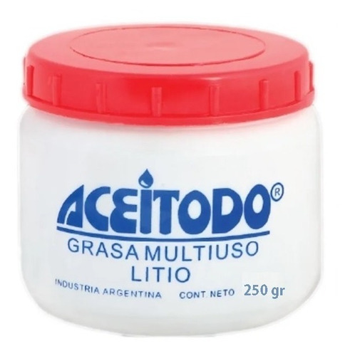 Grasa Litio 250 Gr Roja Aceitodo Lubricacion