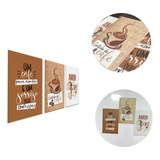 Kit 3 Quadro Decorativo Cantinho Do Café Placas Copa Cozinha