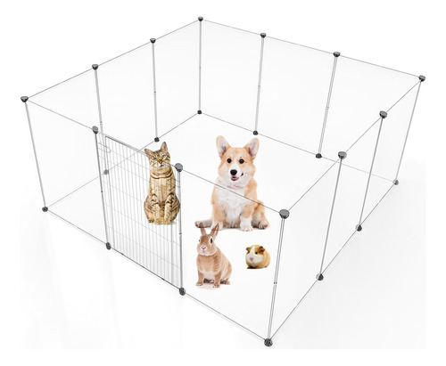 Corral Para Perros Mascotas Grade Con Puerta En Reja 