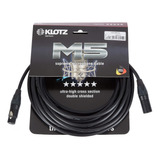 Cable De Micrófono Xlr Klotz M5fm10 10 Mts Negro