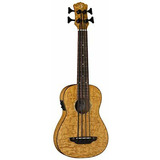 Luna Uke Bbass Qa Bari-bass Ukulele With Preamp, Quilt T Eeb