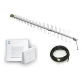 Kit Internet Rural Roteador Wifi 3g 4g, Antena Pro, Cabo 15m
