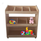 Báu Estante Organizador Brinquedos 80x95x24 Madeira Pinus