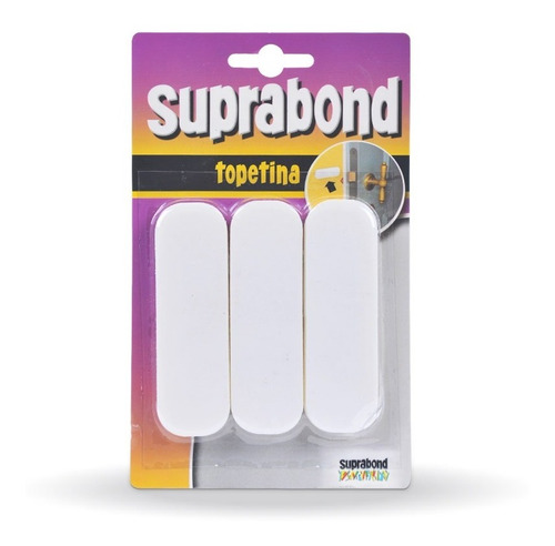 Topetina Suprabond Rectangular Autoadhesiva Blanca 3u