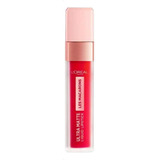 Labial Liquido Ultra Matte Les Macarons Loreal Paris 7,5ml Color Framboise Frenzy 828