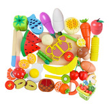35x Cortar Frutas Verduras Cocina Juguetes Para Niños