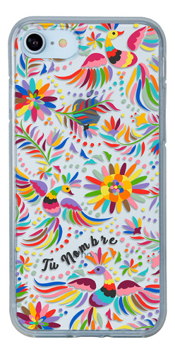 Funda Para iPhone Tenango Colorido Mexicano Con Tu Nombre