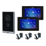 Kit Video Portero Dahua  2 Monitor Ip Touch 7 Pulgadas Wifi