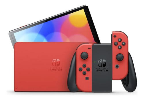 Nintendo Switch Oled Red Mario Desbloqueado Novo