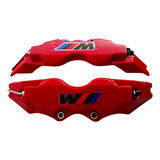 Par (2) Cubre Caliper Bmw M 28cm Rojo