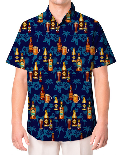 Camisa Hawaiana Botellas