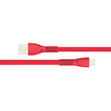 Cable Micro Usb Naceb Tecnología Na-0103 Carga Rápida 1m De Largo Alta Elasticidad Color Rojo