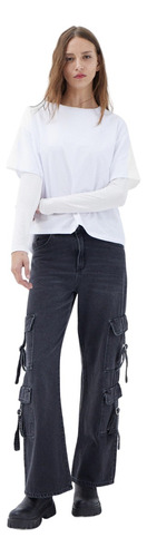Pantalones Bora Jeans T: 36-44 V.modelos Cargo/oxford 
