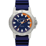 Reloj Nautica Napkyw001 Para Hombre De Silicona Azul