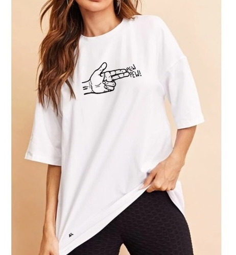 Polera Oversize Mujer Pew Pew