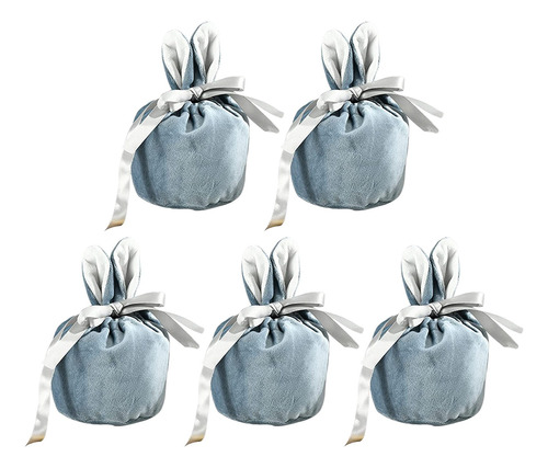 5 Bolsas De Regalo De Caramelos Con Forma De Oreja De Conejo