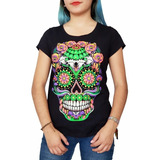 Playera Larva - Blusa Calavera Psicodélica Peyote - Skull