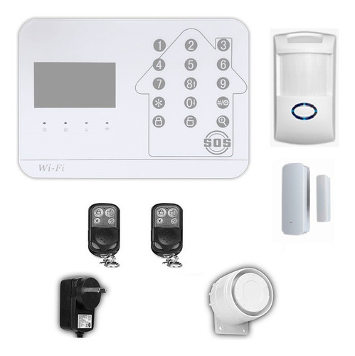 Kit Alarma Domiciliaria Inalambrica Casa Via Wifi/gsm/linea