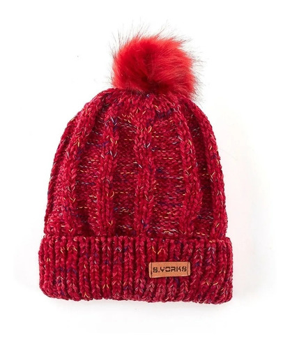 Gorro Tejido Hombre Mujer Invierno Polar Trenzado C/ Pompon