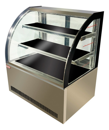 Vitrina Pastelera Refrigerada Curva 350 Lts 100x70/dechaus