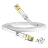 Hiipeak Cable Ethernet Cat 8 De 15 Pies, Cable Plano De Inte
