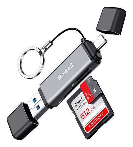 Beikell Lector De Tarjetas Sd/micro Sd, Usb, Usb C 3.0