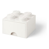 Lego Bloque Con Cajón Apilable Original Cajonera White 