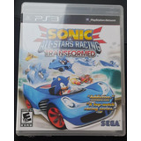 Sonic All Stars Racing Transformed Ps3 Hasta 4 Players